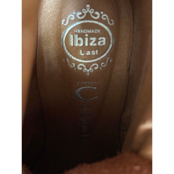 Jeffry Campbell Deadwood Lace Up Western High Heeled Boots Size 8 Brown Black - Picture 5 of 10